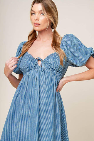 SOMETHING NICE WOVEN MINI DRESS - Glamourous Grace