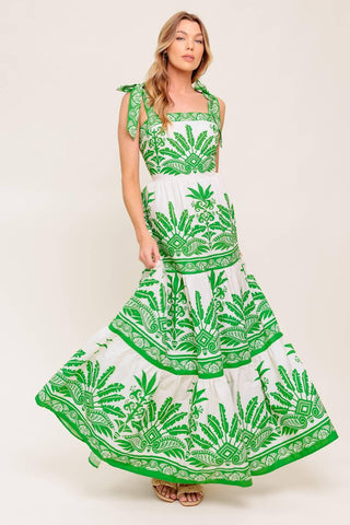 DREAM WALKER OLIVE WOVEN MAXI DRESS - Glamourous Grace