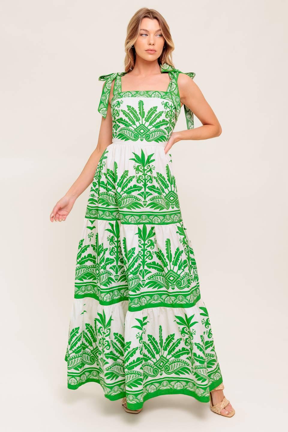 DREAM WALKER OLIVE WOVEN MAXI DRESS - Glamourous Grace