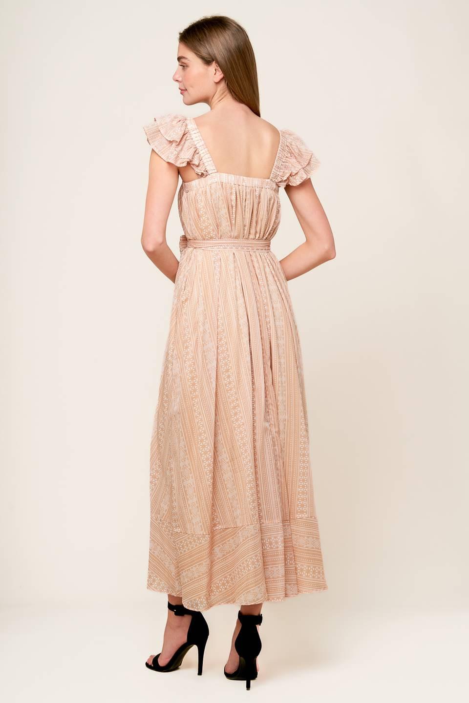 FROLIC THROUGH FIELDS WOVEN MIDI DRESS - Glamourous Grace