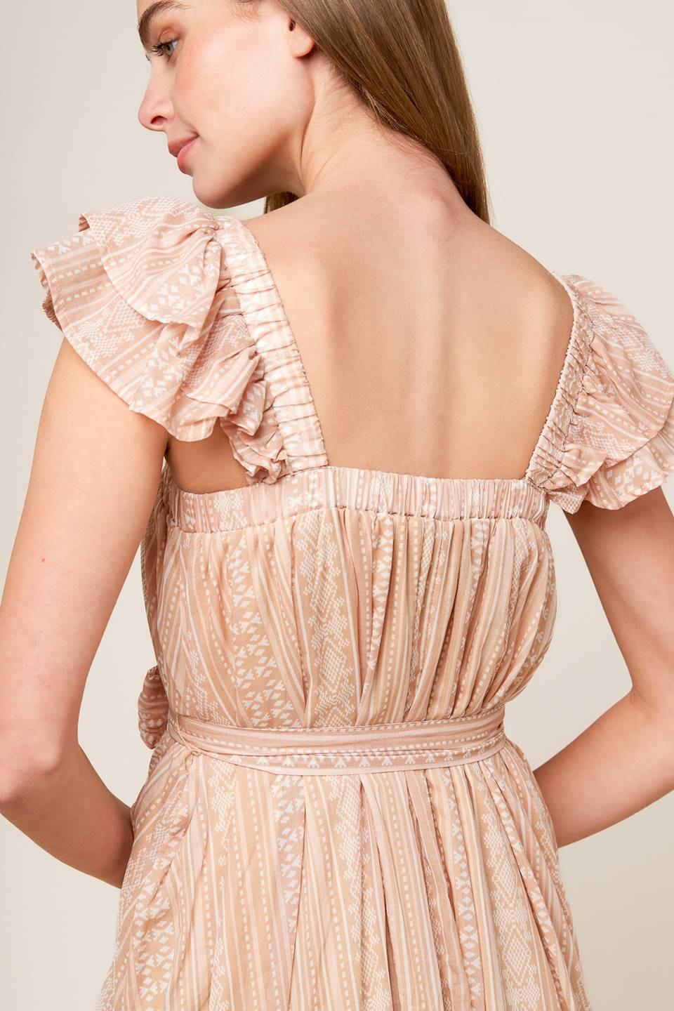 FROLIC THROUGH FIELDS WOVEN MIDI DRESS - Glamourous Grace