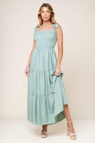HORIZONS AHEAD WOVEN MAXI DRESS - Glamourous Grace