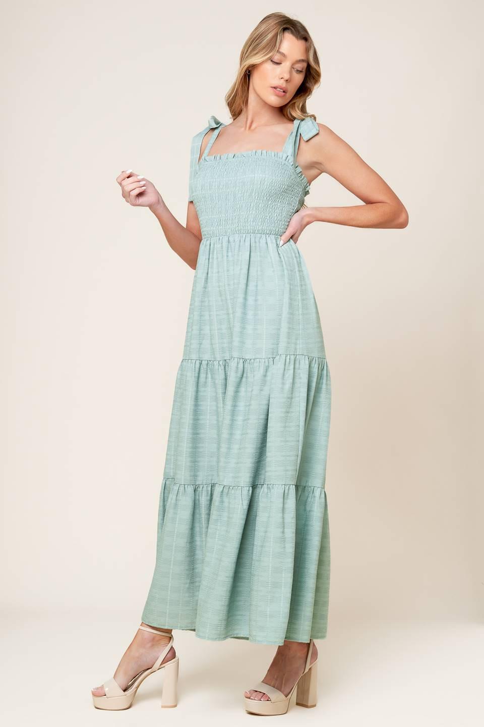 HORIZONS AHEAD WOVEN MAXI DRESS - Glamourous Grace
