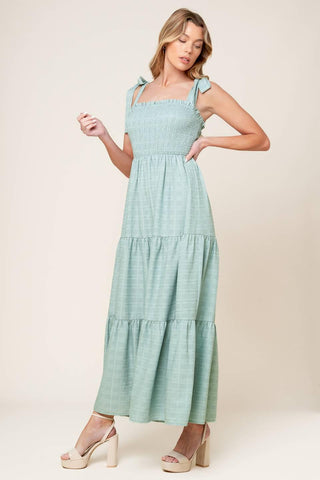 HORIZONS AHEAD WOVEN MAXI DRESS - Glamourous Grace