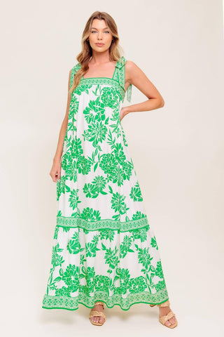 GARDEN TALES WOVEN MAXI DRESS - Glamourous Grace