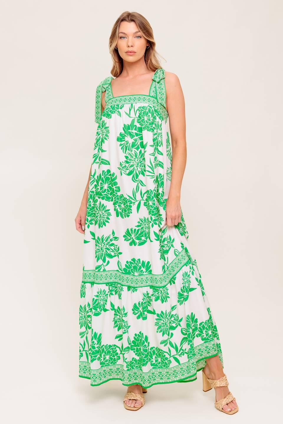 GARDEN TALES WOVEN MAXI DRESS - Glamourous Grace