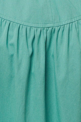 WISHING WELL TEAL GREEN WOVEN MIDI DRESS - Glamourous Grace