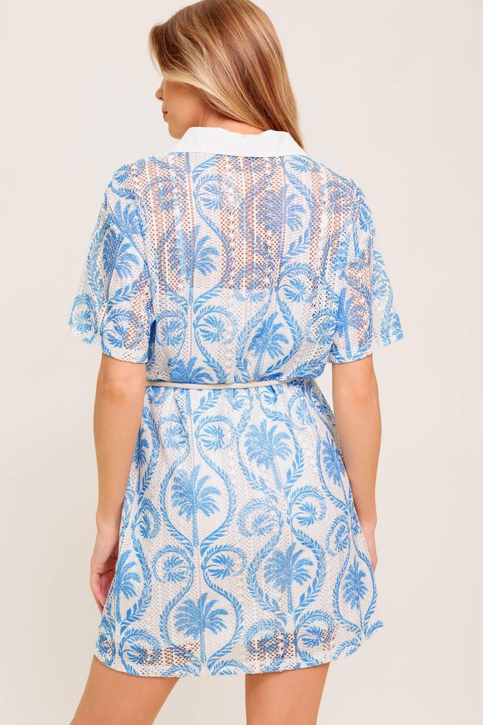 GENTLE SPIRIT WOVEN LACE MINI DRESS - Glamourous Grace