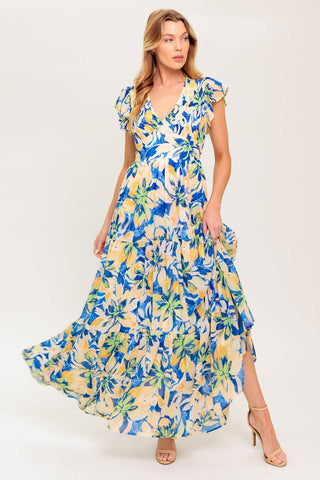 ECHOES OF YOU FLORAL WOVEN MAXI DRESS - Glamourous Grace