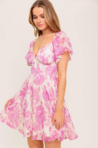 OCEAN WHISPER SKY BLUE WOVEN MINI DRESS - Glamourous Grace