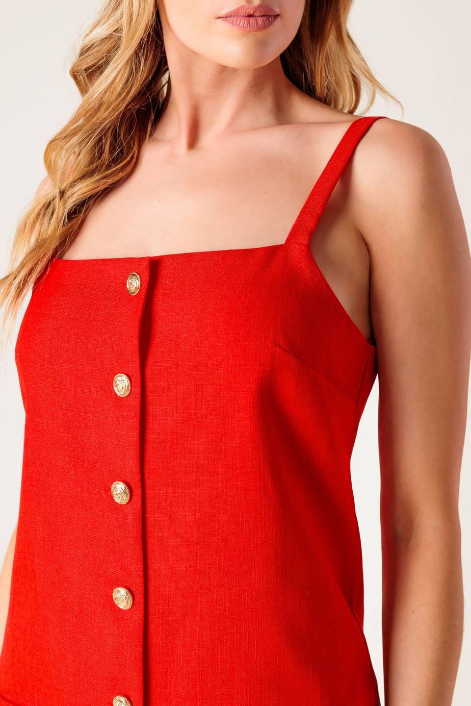 CHASING JOY RED WOVEN MINI DRESS - Glamourous Grace