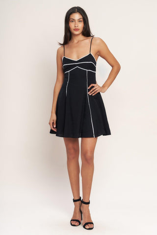 ALL EYES ON YOU WOVEN MINI DRESS - Glamourous Grace