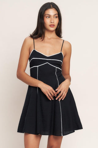 ALL EYES ON YOU WOVEN MINI DRESS - Glamourous Grace