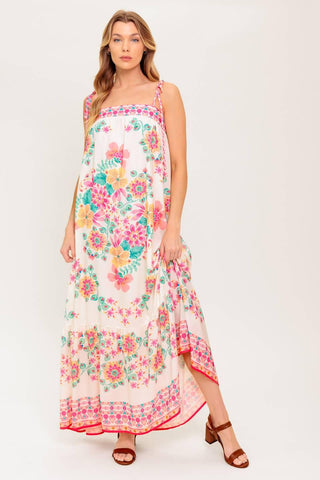 SUMMER GLOW IVORY WOVEN MAXI DRESS - Glamourous Grace