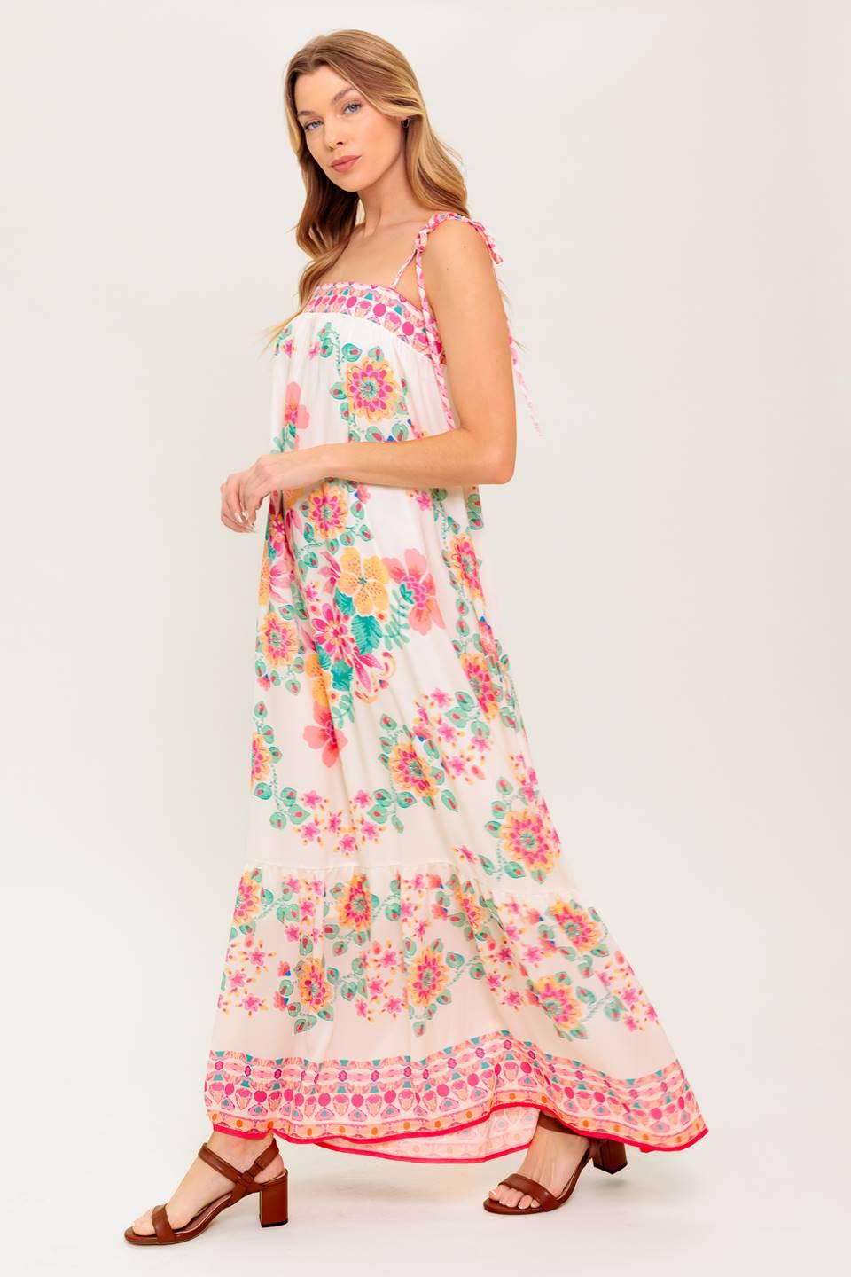 SUMMER GLOW IVORY WOVEN MAXI DRESS - Glamourous Grace
