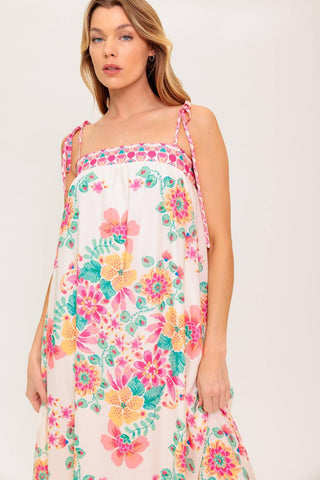 SUMMER GLOW IVORY WOVEN MAXI DRESS - Glamourous Grace