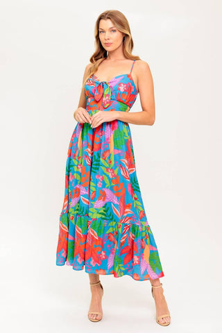 SLOW MOTION LOVE WOVEN MIDI DRESS - Glamourous Grace
