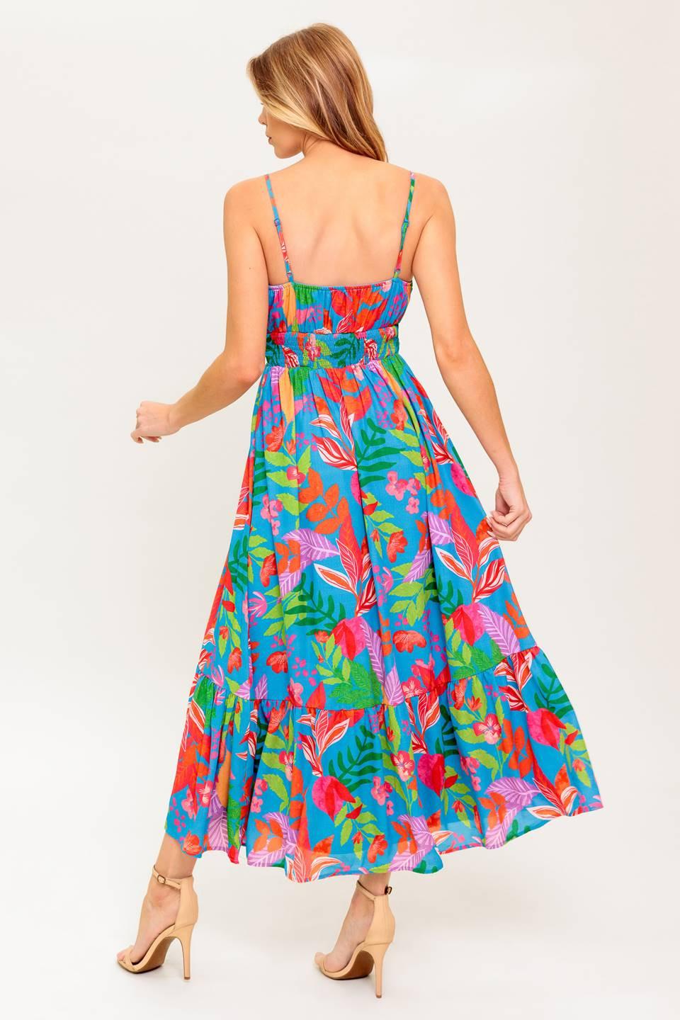 SLOW MOTION LOVE WOVEN MIDI DRESS - Glamourous Grace