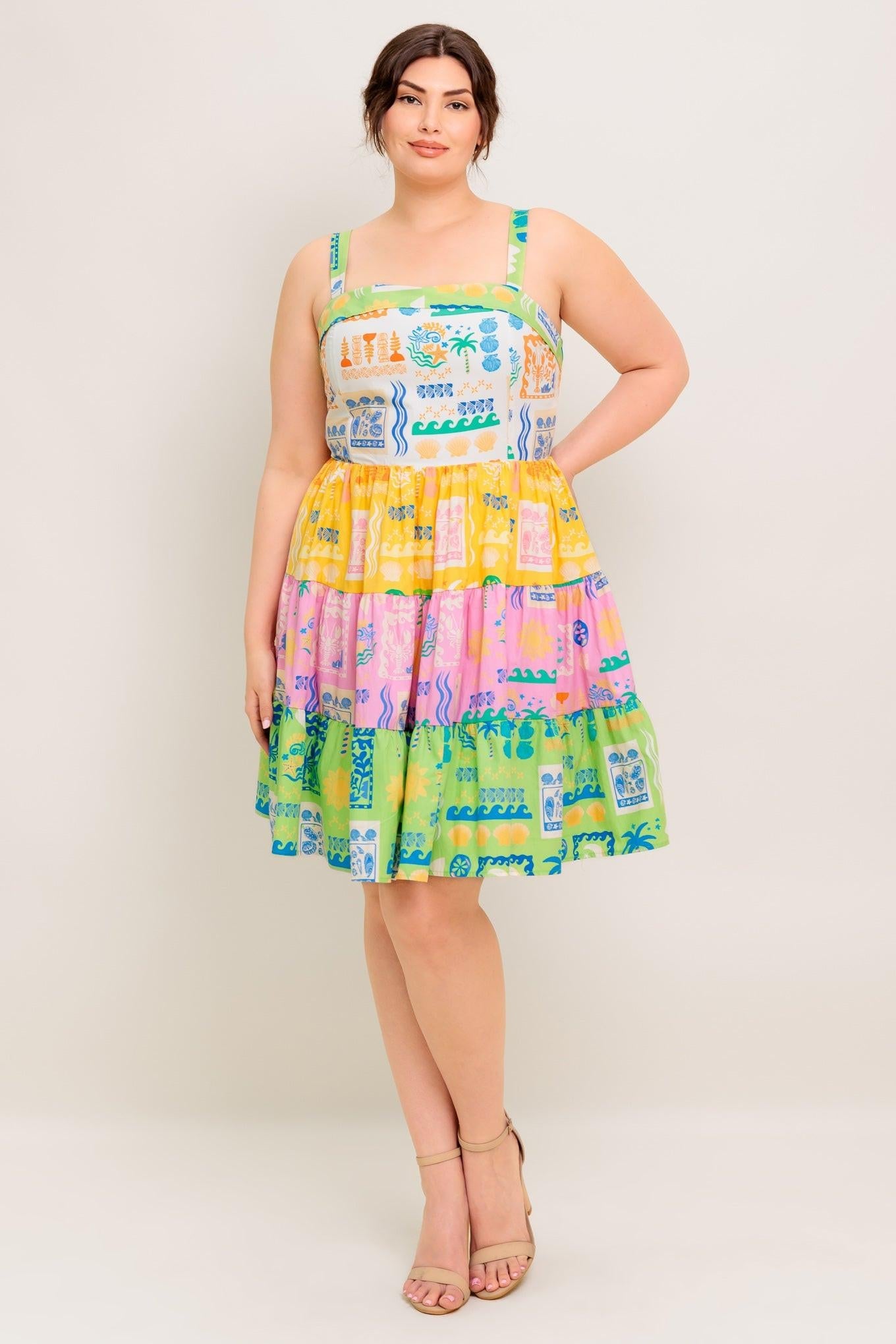 OUT OF OFFICE GREEN WOVEN MINI DRESS - Glamourous Grace