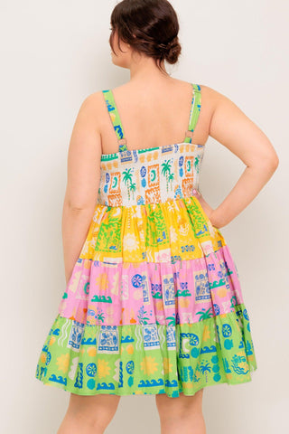 OUT OF OFFICE GREEN WOVEN MINI DRESS - Glamourous Grace