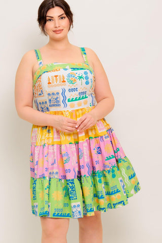 OUT OF OFFICE GREEN WOVEN MINI DRESS - Glamourous Grace