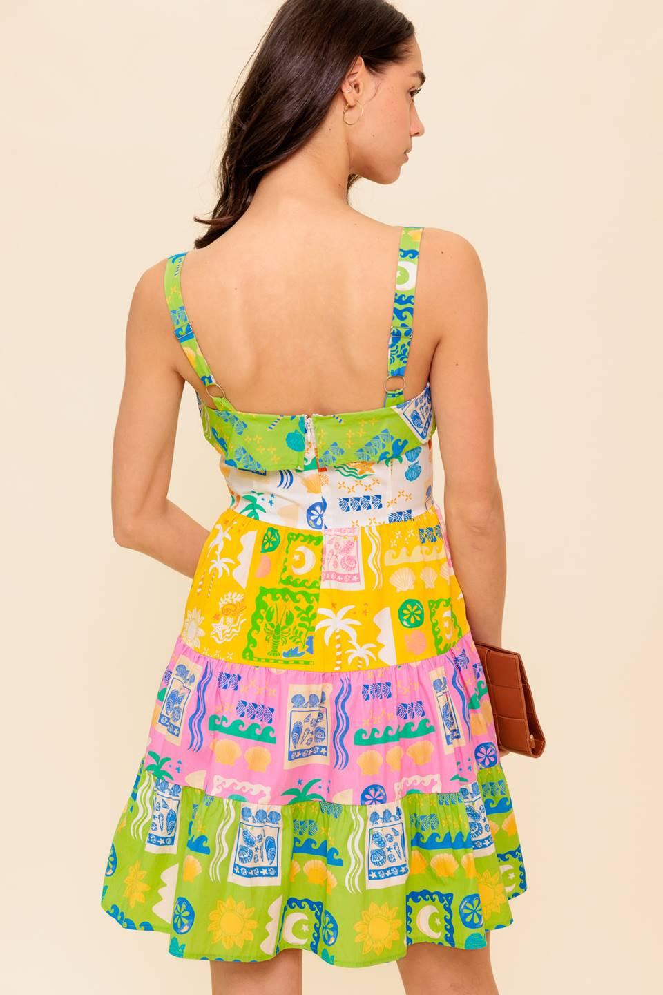 OUT OF OFFICE GREEN WOVEN MINI DRESS - Glamourous Grace