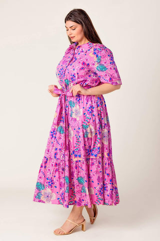 CELESTIAL SKIES WOVEN MIDI DRESS - Glamourous Grace