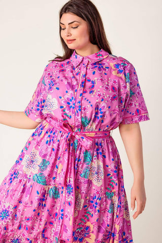 CELESTIAL SKIES WOVEN MIDI DRESS - Glamourous Grace