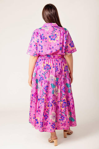 CELESTIAL SKIES WOVEN MIDI DRESS - Glamourous Grace