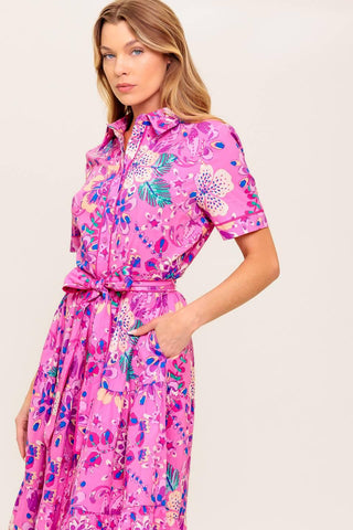 CELESTIAL SKIES WOVEN MIDI DRESS - Glamourous Grace