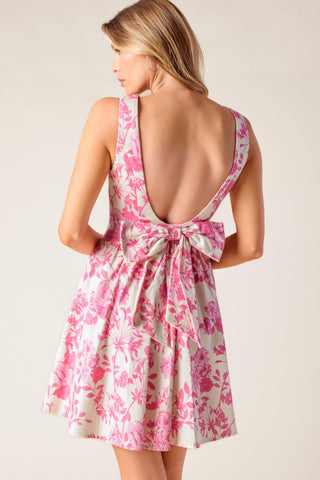ADVENTURE ISLAND PINK WOVEN MINI DRESS - Glamourous Grace
