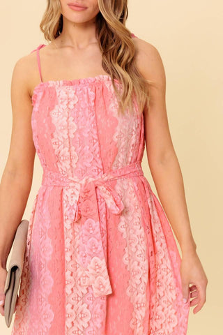 TAILOR MADE FOR YOU WOVEN LACE MIDI DRESS - Glamourous Grace