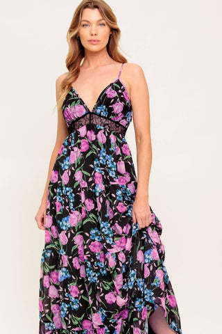PURE SUNSHINE BLACK WOVEN MAXI DRESS - Glamourous Grace