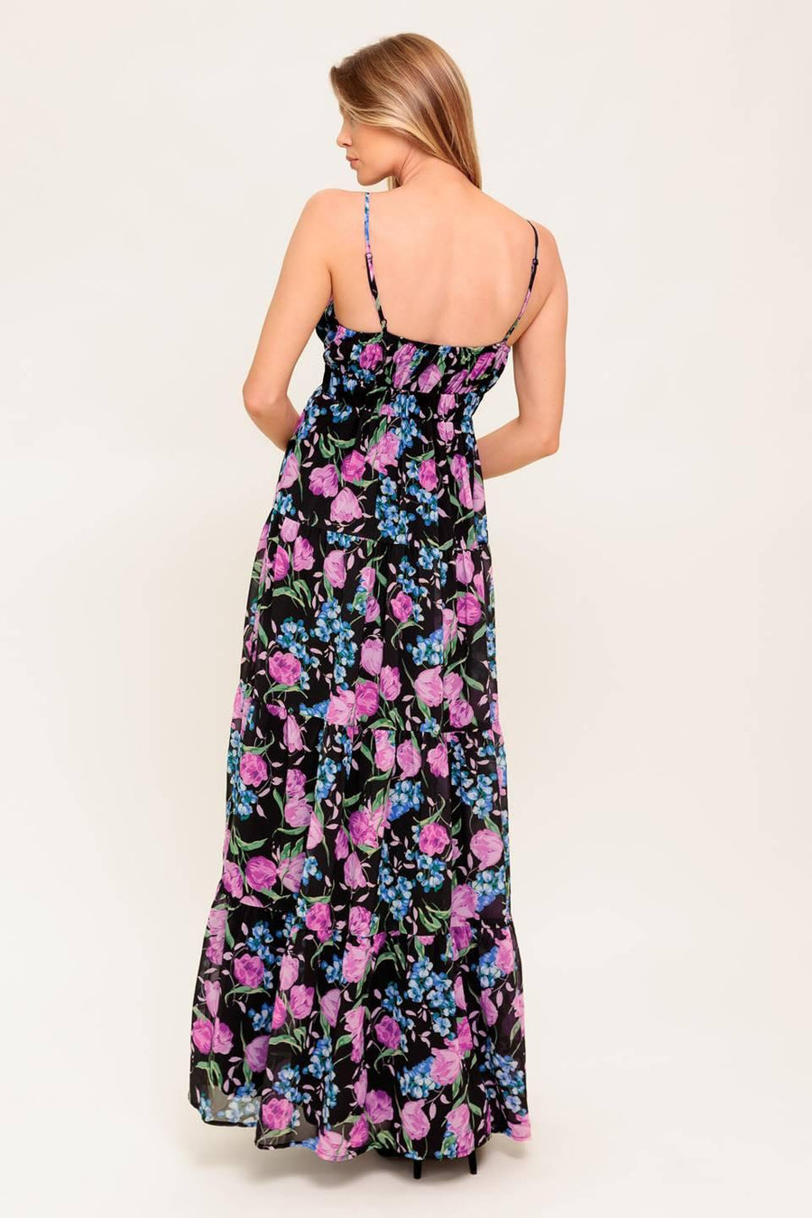 PURE SUNSHINE BLACK WOVEN MAXI DRESS - Glamourous Grace