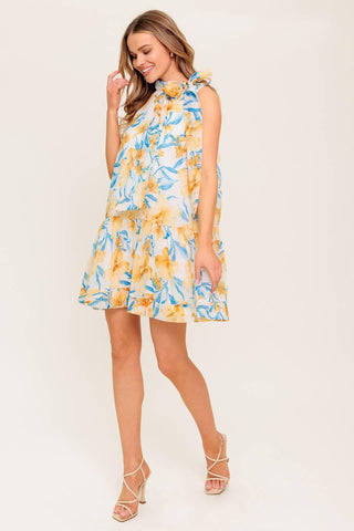 SUMMER SPELL IVORY WOVEN MINI DRESS - Glamourous Grace