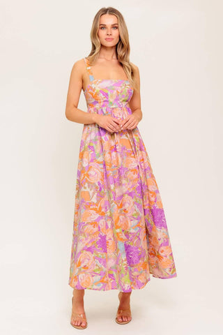 BREEZE SONG PINK WOVEN MIDI DRESS - Glamourous Grace