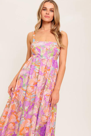 BREEZE SONG PINK WOVEN MIDI DRESS - Glamourous Grace