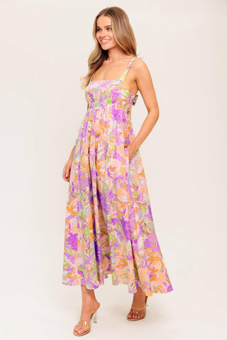 BREEZE SONG PINK WOVEN MIDI DRESS - Glamourous Grace