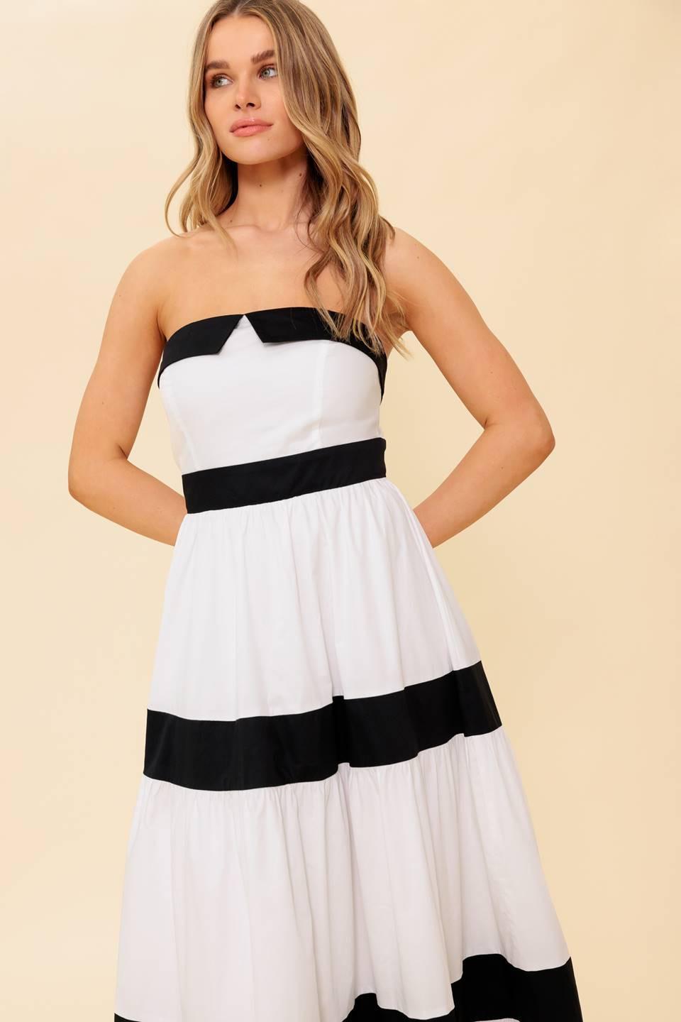 YOURS TO KEEP COLOR BLOKED MAXI DRESS - Glamourous Grace