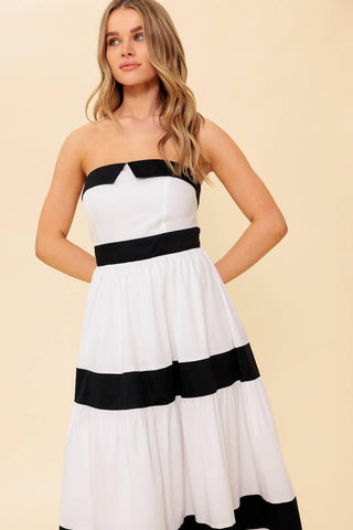 YOURS TO KEEP COLOR BLOKED MAXI DRESS - Glamourous Grace