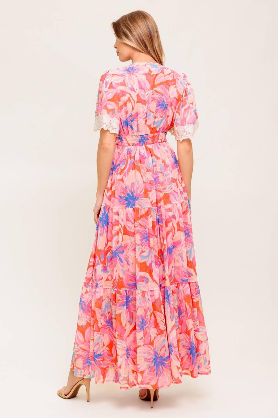 MINIMAL BLOOM WOVEN MAXI DRESS - Glamourous Grace
