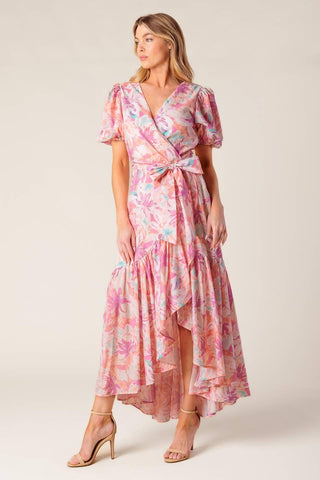BLESS YOUR HEART CORAL WOVEN MINI DRESS - Glamourous Grace