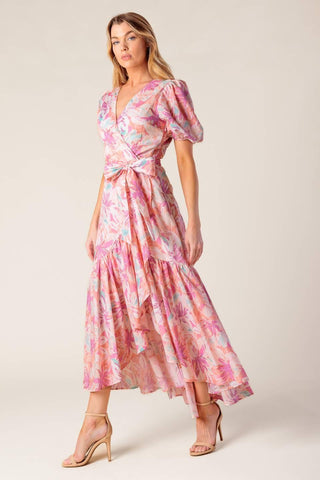 BLESS YOUR HEART CORAL WOVEN MINI DRESS - Glamourous Grace