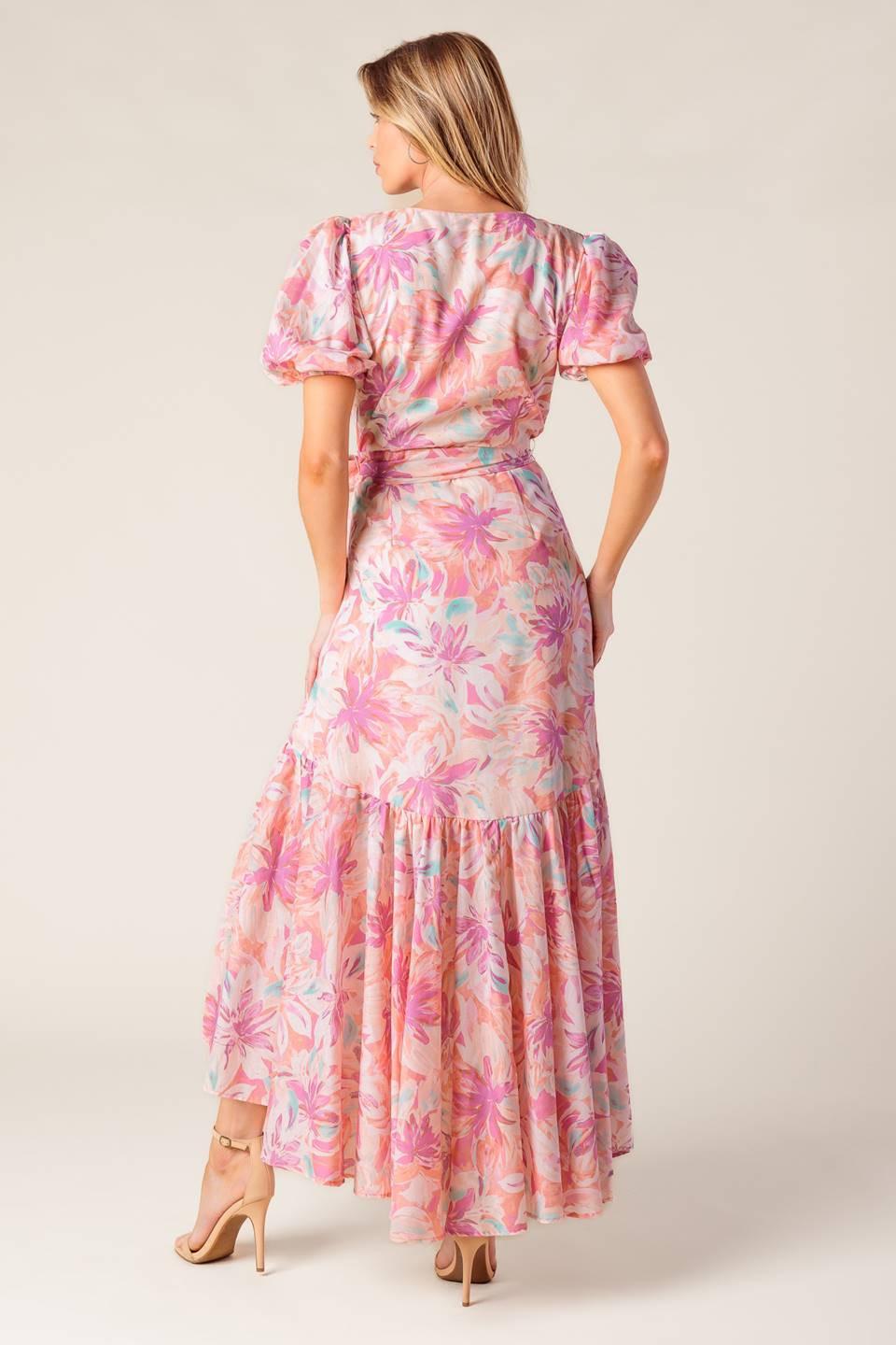 BLESS YOUR HEART CORAL WOVEN MINI DRESS - Glamourous Grace