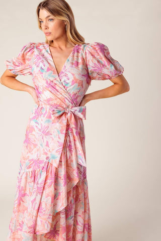 BLESS YOUR HEART CORAL WOVEN MINI DRESS - Glamourous Grace
