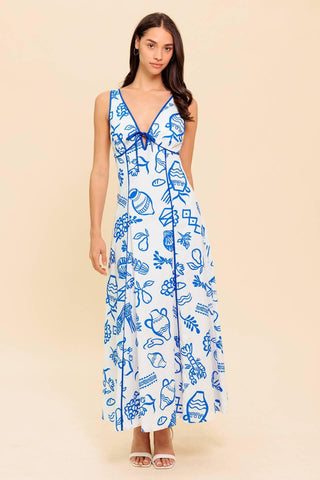 ITALIAN SUMMER WOVEN ANKLE DRESS - Glamourous Grace