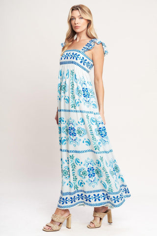 WALKING ON THE COAST WOVEN MAXI DRESS - Glamourous Grace