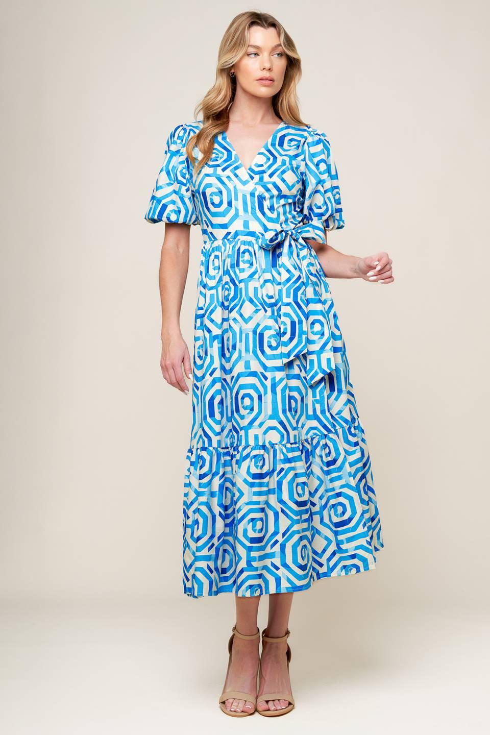 SEASONALLY LOVELY WOVEN MIDI DRESS - Glamourous Grace