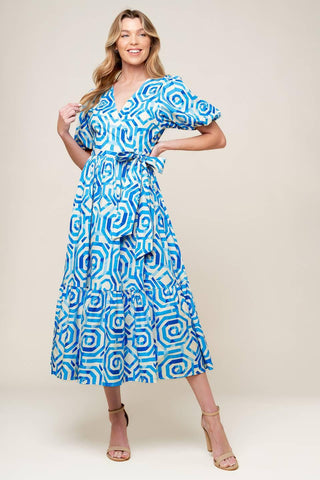 SEASONALLY LOVELY WOVEN MIDI DRESS - Glamourous Grace