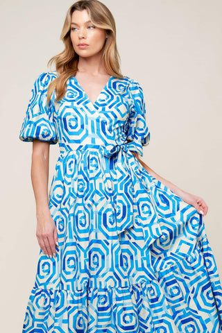 SEASONALLY LOVELY WOVEN MIDI DRESS - Glamourous Grace